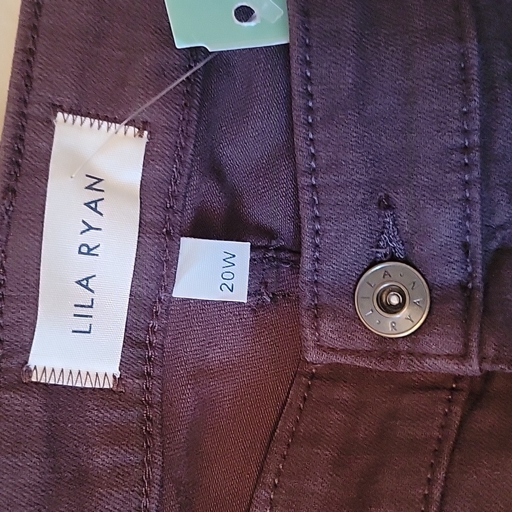 LILA RYAN Liara Straight Leg Jean in Turkish Brown sz 20W NWT9 - Picture 5 of 8